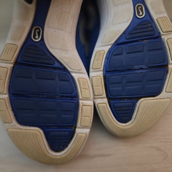 Mens Nike Lunarlon Lunarglide 4 Running Walking Sneakers Blue Size 11 - Picture 9 of 11